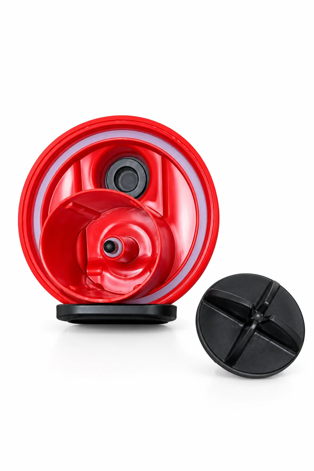Pre-Pods Shaker, bovenaanzicht van de dop met pod
